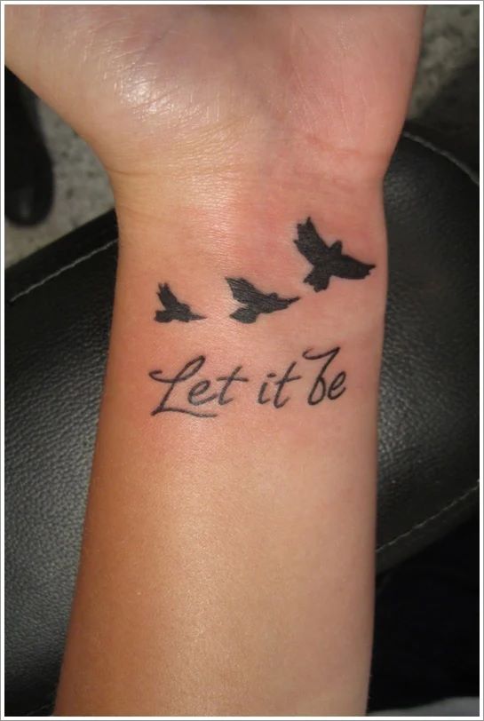 Birds With “Let it be”